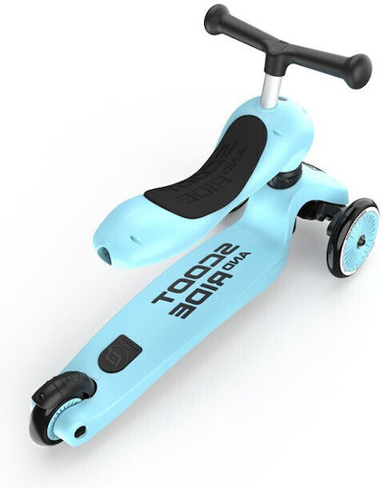 Scooter Kids Scooter 3-Wheel with Seat for 5+ Years Light Blue