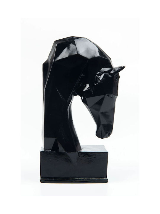 Stewehome Cubic Bookend Horse Shape Set 2 Pieces Concrete Black One Size