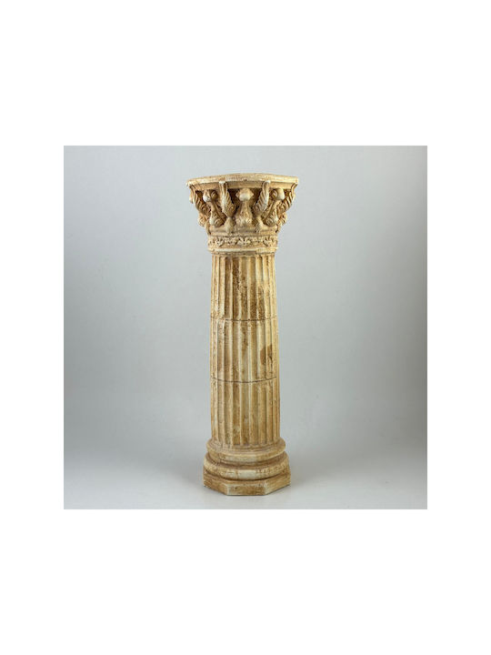 Stewehome Decorative Replacement Column Handmade Piece Brown 25x9x9 Cm