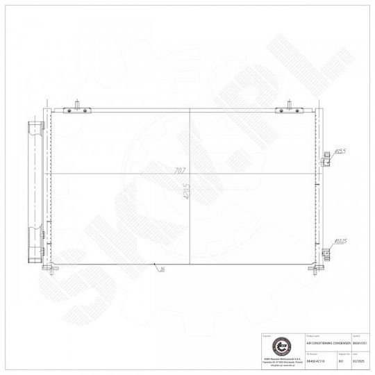Radiator Climatizare Toyota Rav 4 Iv Uscător 8846042110