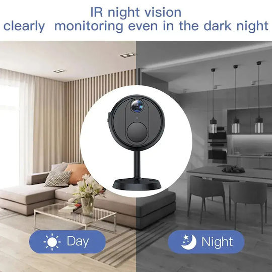 Κρυφή Κάμερα Mini WiFi 3MP με Υποδοχή για Κάρτα Μνήμης