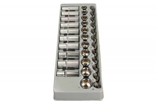 Σετ Καρυδάκια Hex Torx 3/8 33 Τεμ Μονάδα 1/3 Se3533
