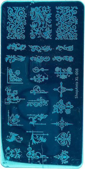 Stamp Plate Flowers-xl-003