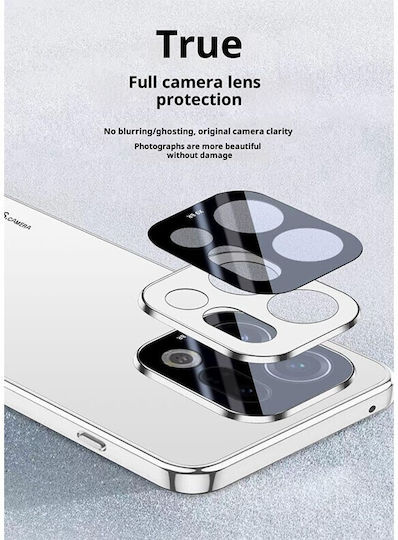 Metal Finish Hard Case Camera Protector Light Blue Oppo Find X9 Pro 5G