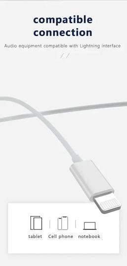 Jellico Ep2a Earbuds Handsfree Earphones with Lightning Plug White