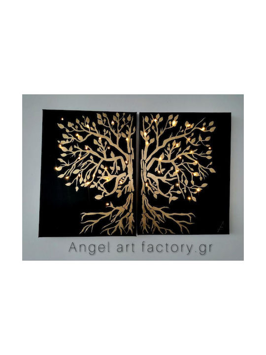 Δίπτυχος Πίνακας σε Καμβά 60x40cm