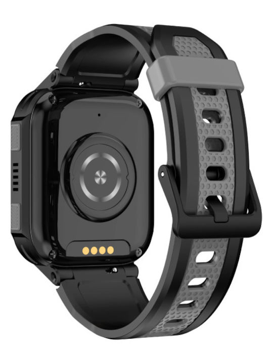Kiddoboo Детски Смартчасовник WatchMe AI K10 с GPS и Камера Черен