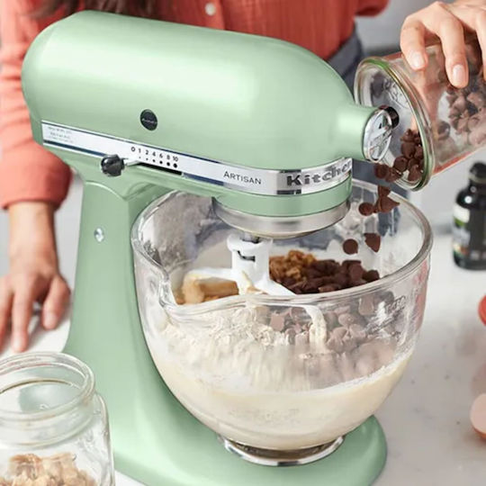 Kitchenaid Artisan Κουζινομηχανή 300W με Ανοξείδωτο Κάδο 4.8lt Πράσινη