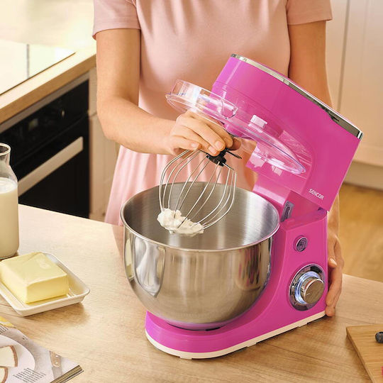Sencor Stand Mixer 1300W with Stainless Bowl 5.5lt