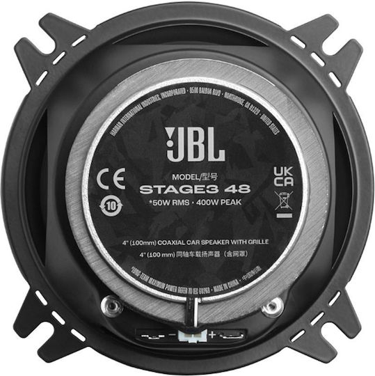 JBL Stage3 48 Set Car Speakers Coaxial 4" with 50W RMS Woofer JBL Stage3 48