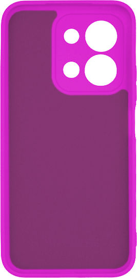 Θήκη Xiaomi Redmi 15c 5g Silky And Soft Touch Silicone Μωβ Neon Με Προστασία Κάμερας