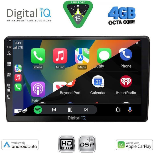 Digital IQ Ηχοσύστημα Αυτοκινήτου για Audi A4 2008-2015 (Bluetooth/USB/AUX/WiFi/GPS/Apple-Carplay/Android-Auto) με Οθόνη Αφής 10"