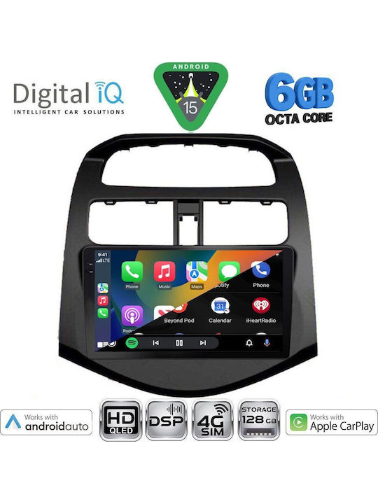 Digital IQ Auto-Audiosystem Für Chevrolet Spark 2009-2015 Bluetooth USB Eingebautes Wi-Fi GPS Apple CarPlay Android Auto Mit 9 Zoll Touchscreen