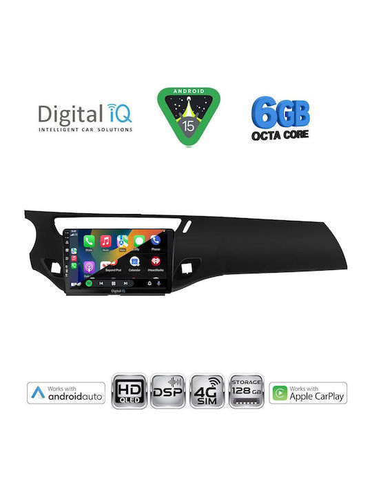 Digital IQ Car Audio System for Citroen C3 / DS3 2009-2016 Bluetooth USB WiFi GPS Apple CarPlay Android Auto with 9" Touch Screen