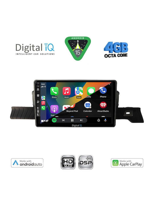 Digital IQ Car Audio System for Citroen C3 Bluetooth USB WiFi GPS Apple CarPlay Android Auto with 9" Touch Screen