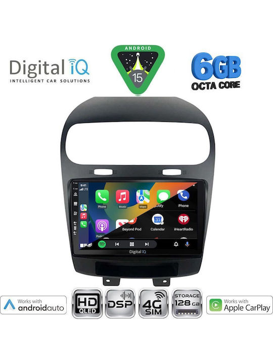 Digital IQ Car Audio System for Fiat Freemont 2008-2020 Bluetooth USB WiFi GPS Apple CarPlay Android Auto with 9" Touch Screen
