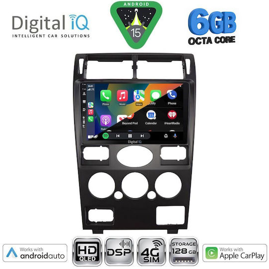 Digital IQ Ηχοσύστημα Αυτοκινήτου για Ford Mondeo 2003-2006 (Bluetooth/USB/WiFi/GPS/Apple-Carplay/Android-Auto) με Οθόνη Αφής 9"