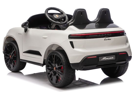 Porsche Macan Cu Un Loc Cu Telecomandă Licențiat 12 Volți Alb Pentru 1+ Ani