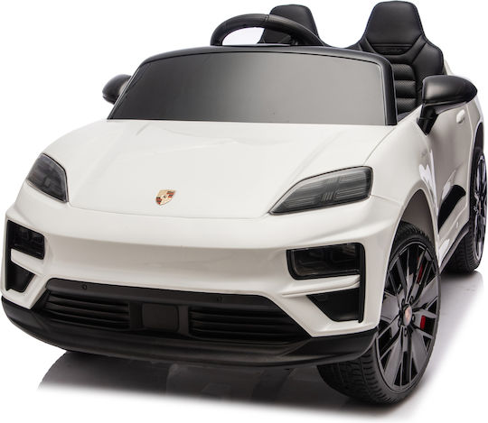 Porsche Macan Cu Un Loc Cu Telecomandă Licențiat 12 Volți Alb Pentru 1+ Ani