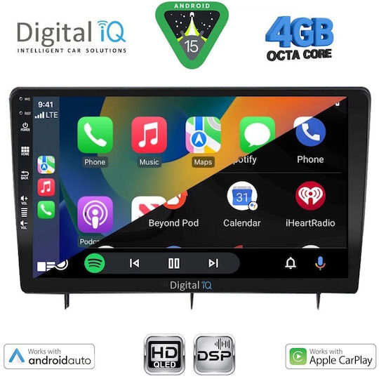 Digital IQ Auto-Audiosystem für Honda Civic 2022-2026 Bluetooth USB Eingebautes Wi-Fi GPS Apple CarPlay Android Auto mit 10 Zoll Touchscreen