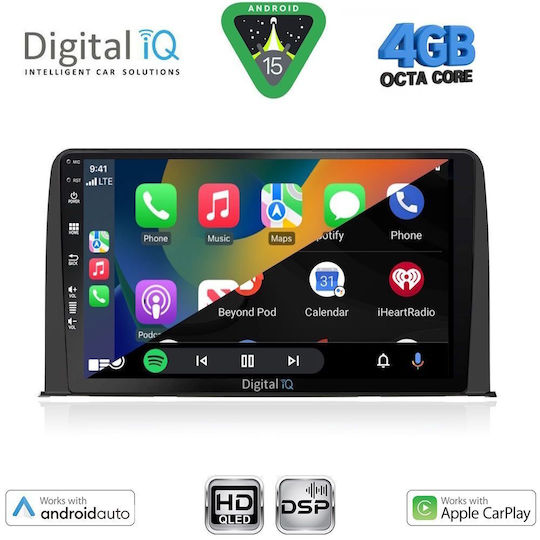 Digital IQ Ηχοσύστημα Αυτοκινήτου για Honda CR-V 2017-2023 (Bluetooth/USB/WiFi/GPS/Apple-Carplay/Android-Auto) με Οθόνη Αφής 10"