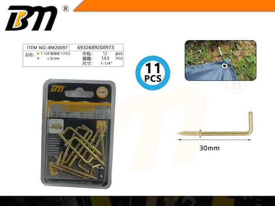 Vierkant-Schrauben 1-1/4" Hardcase-Set 12 Stücke 11 Stück 200973 6932689200973