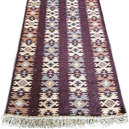 Kotonia Home Χαλί 60x150cm Καφέ