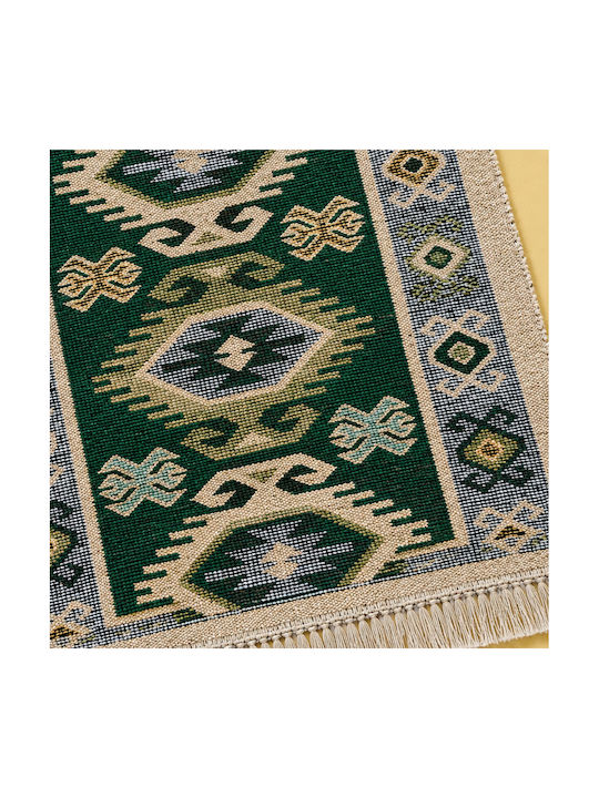 Kotonia Home Правоъгълен Зелен Килим 60x90см