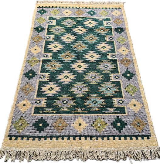 Kotonia Home Decor Traditioneller Teppich Rechteckig Grün 60x90cm