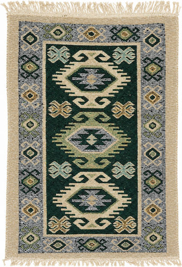 Kotonia Home Wohnzimmer Teppich Grün 80x200cm