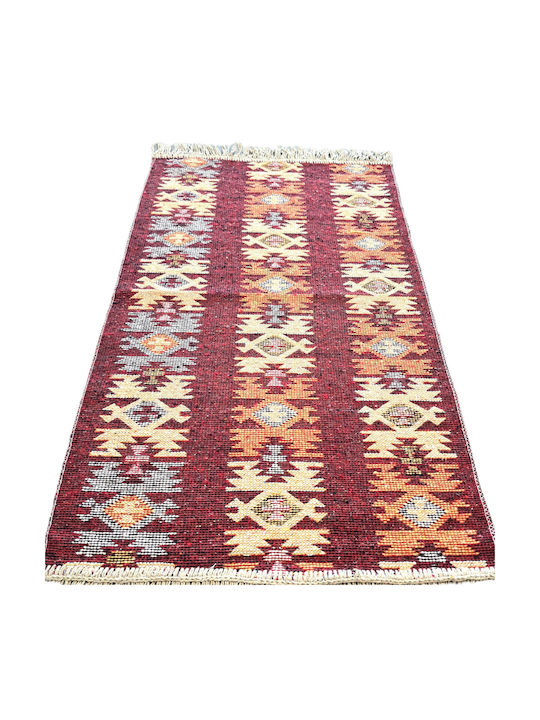 Kotonia Home Kotonia Home Wohnzimmer Teppich Rechteckig Burgundisch 60x90cm