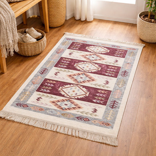 Kotonia Home Χαλί Διάδρομος Μπορντό 80x300cm