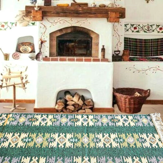 Kotonia Home Килим Пътека Зелен 80x300см