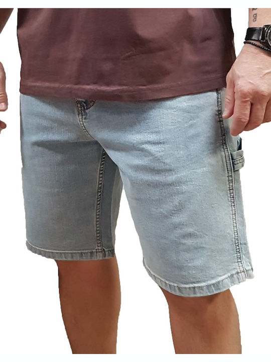 Men's Denim Shorts Light Blue
