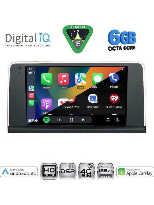 Digital IQ Car Audio System for BMW Series 3 2012-2018 Bluetooth USB WiFi GPS Apple CarPlay Android Auto with 9" Touch Screen