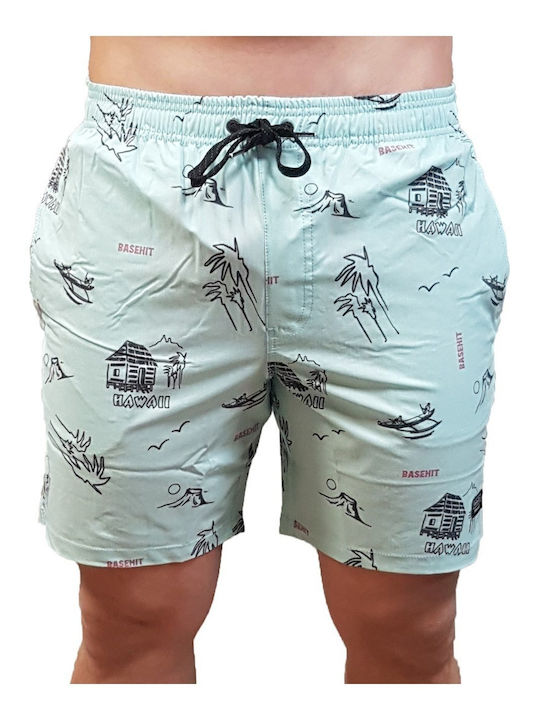 Volley Men's Swimwear Shorts Turquoise with Patterns