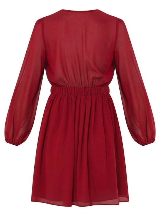 Naf Naf Madane Women's Red Flared Dress M