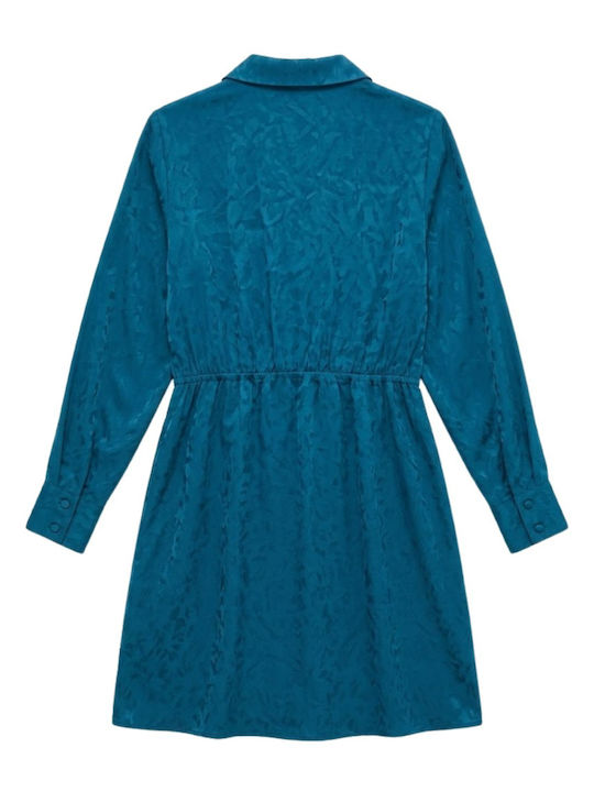 Naf Naf Women's Dress Sleppy Shirt Turquoise Xl