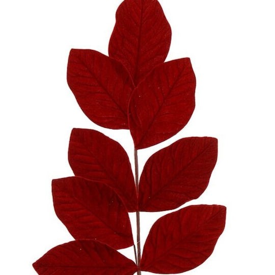 Christmas Decorative Branch Leaves Red