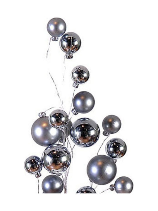Weihnachtskranz Dekoratives Zweigstelle Silber Bälle