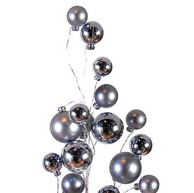 Weihnachtskranz Dekoratives Zweigstelle Silber Bälle