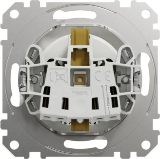 Schneider Electric Μονή Πρίζα Ρεύματος Λευκή