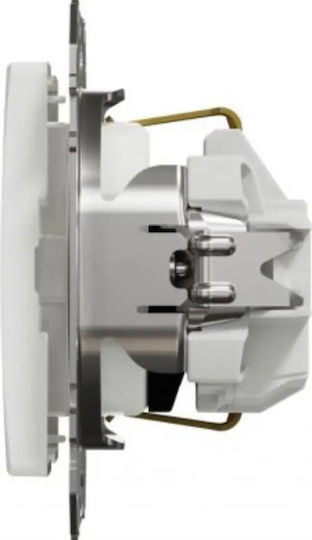Schneider Electric Μονή Πρίζα Ρεύματος Λευκή