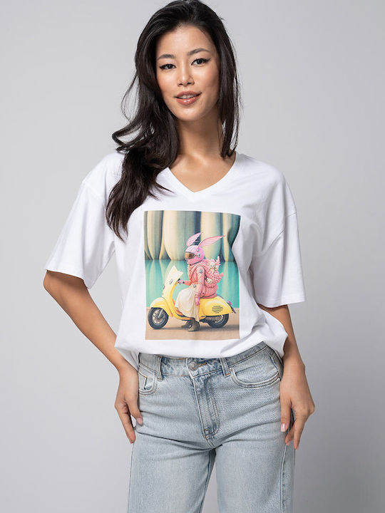 Magda Tricou Damă Alb