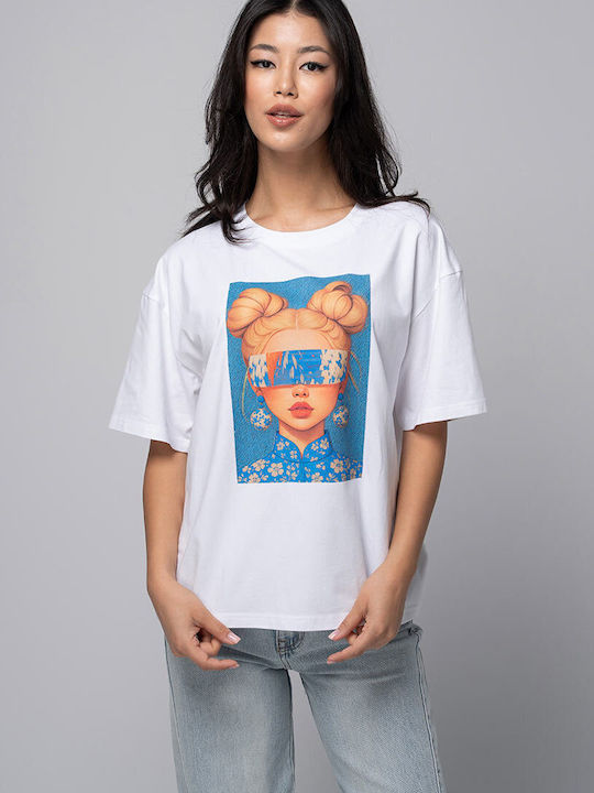 Caty Tricou Damă Alb