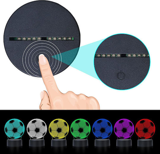 Lămpi Decorative Pentru Masă LED RGB Iluzie 3D 3x3cm