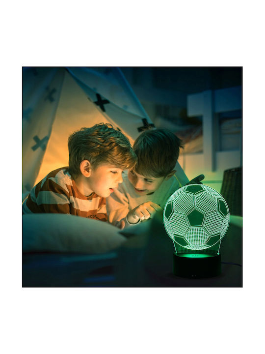 Decorative LED RGB 3D Illusion Lamp 3x3cm