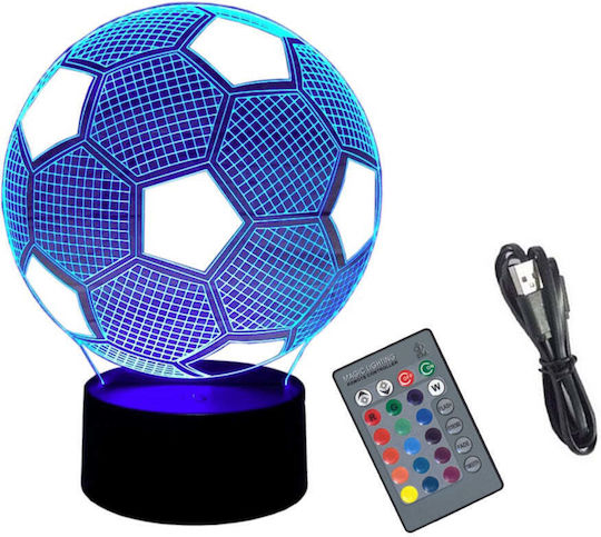 Lămpi Decorative Pentru Masă LED RGB Iluzie 3D 3x3cm