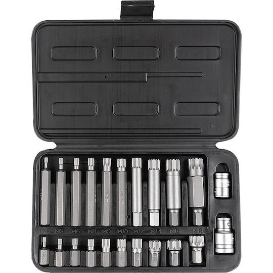 22-piece Bit Set Spline M4-m18 S2