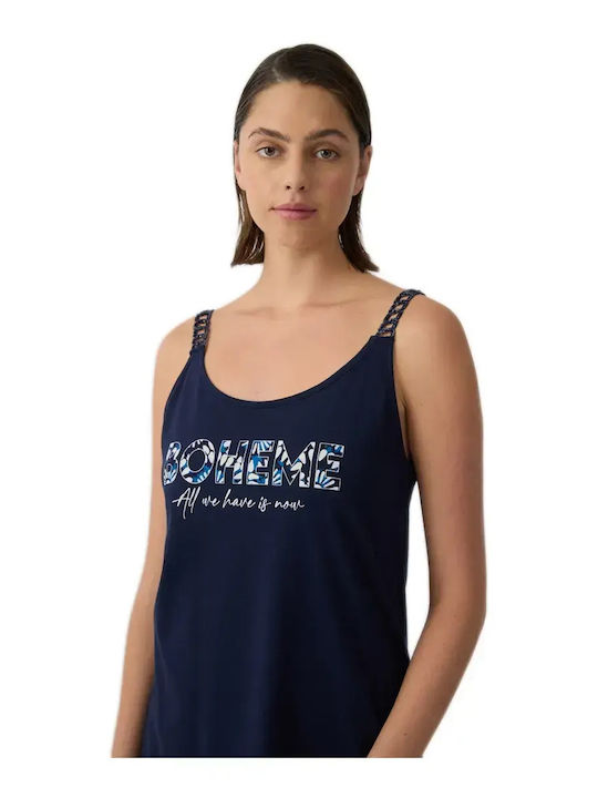 Minerva Summer Women's Pyjama Set Blue Boheme